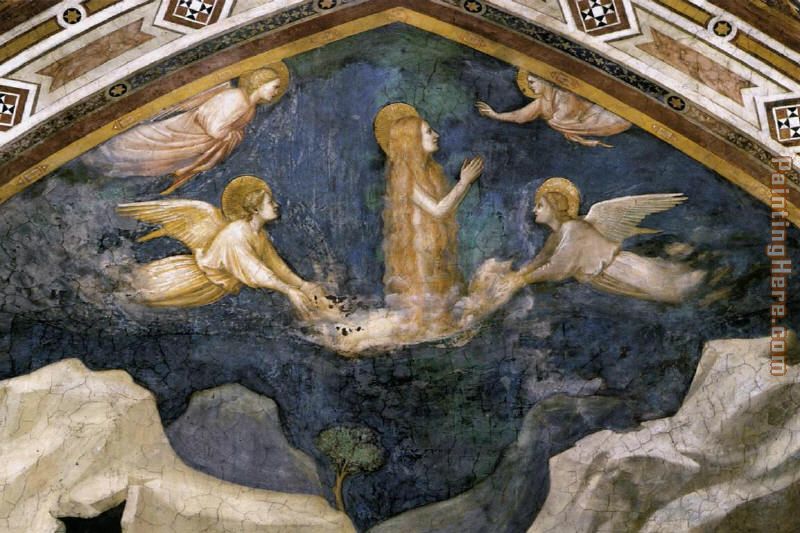 Life of Mary Magdalene Mary Magdalene Speaking to the Angels By Giotto di Bondone painting - Unknown Artist Life of Mary Magdalene Mary Magdalene Speaking to the Angels By Giotto di Bondone art painting